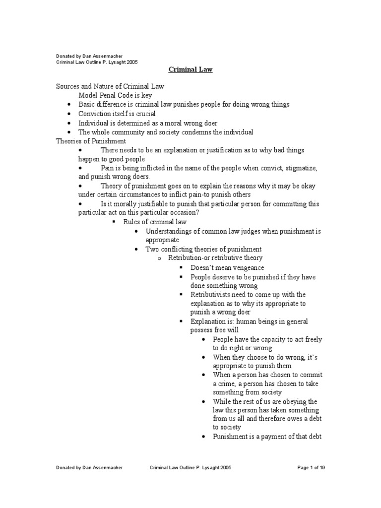 Criminal law outline 2020 image