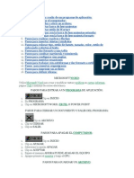 Pasos para Entrar y Salir de Un Programa de Aplicación