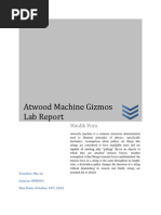 Atwood Machine Gizmos Lab