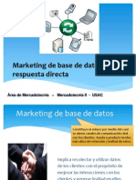 15 - Marketing de Base de Datos y Marketing de Respuesta Directa