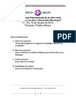 VIII Enc Red e Mun Desarrollo Desigual de Las Regiones de Tamaulipas 17 19 OCT 2012