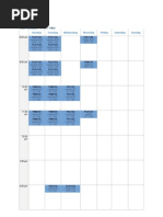 Student Schedule