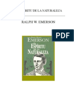 Ralph Waldo Emerson, El Espíritu de la Naturalez