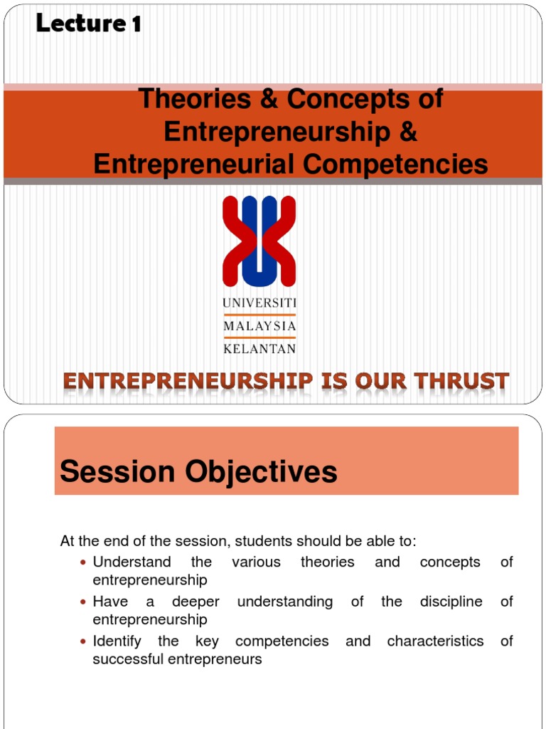 Theories of Entrepreneurship Explained | PDF | Entrepreneurship | Business