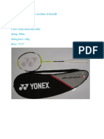 Yonex Badminton Bracket
