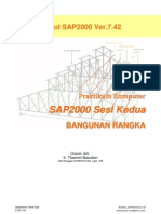 Modul II Bangunan Rangka SAP2000