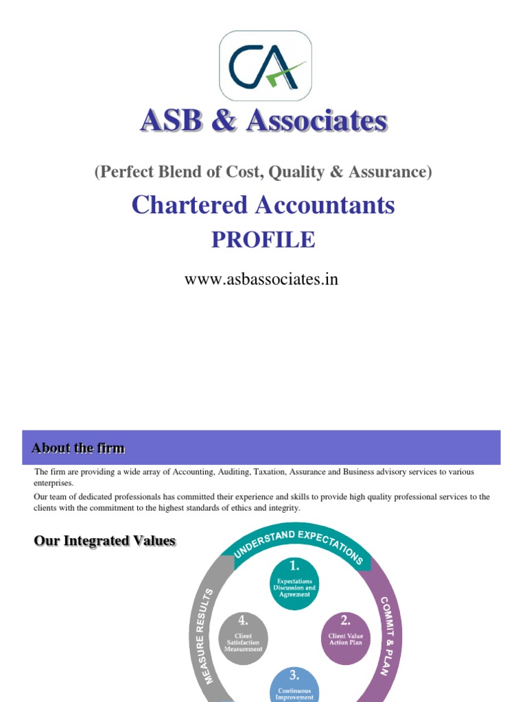 ASB & Associates Profile PDF Accounting Mergers And Acquisitions