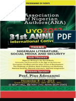 UYO Programme of Events