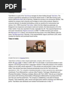 History: Tata in India