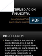 La Intermediacion Financiera