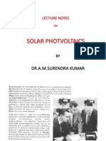 Solar Photvoltaics: Dr.A.M.Surendra Kumar