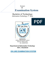 Online Examination System: Bachelor of Technology