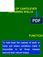 Design of Retaining Walls