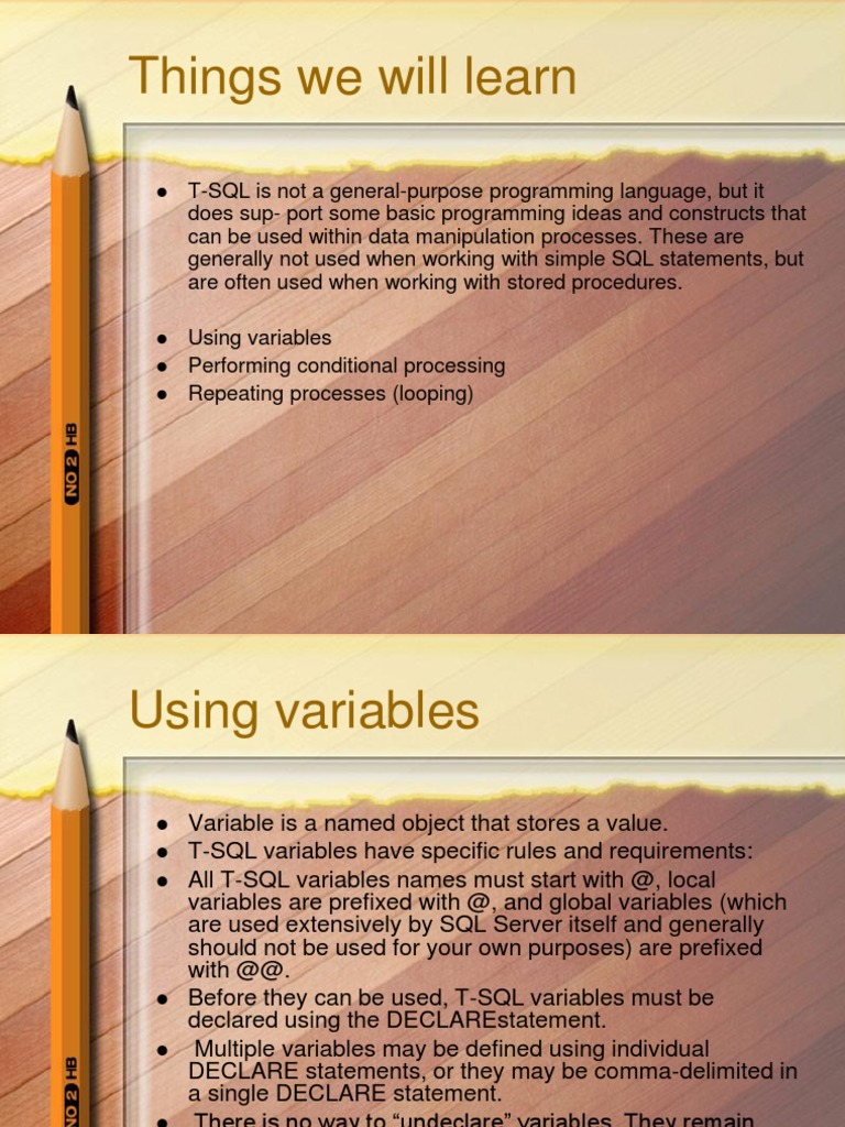 An Introduction to Programming Concepts in T-SQL: Variables ...