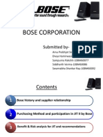 Bose Corporation: Submitted by