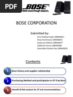 Bose Corporation: Submitted by