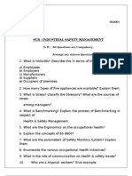 Sub: Industrial Safety Management: N. B: All Questions Are Compulsory. Attempt Any Sixteen Questions