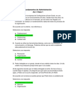 Act. 5 Quiz 1 - Fundamentos de Administración