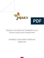 Informe Convención de Estudiantes 2012
