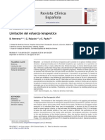 Limitación Al Esfuerzo Terapéutico