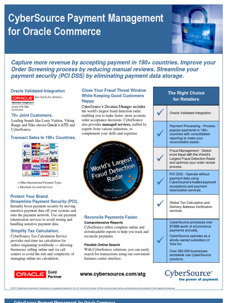ATG-CYBS Payment Solution | PDF | Payment Card Industry Data Security ...
