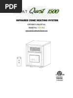 Heat Quest 1500 Infrared Heater Owners Manual