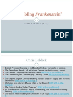 "Assembling Frankenstein": Chris Baldick (P 173)