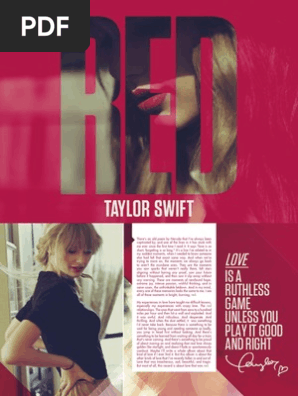 Taylor Swift Red Digital Booklet Taylor Swift Music