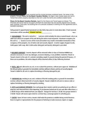 Rental Agreement