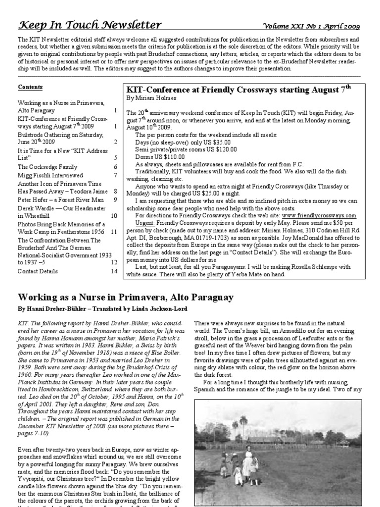 Kit Volume Xxi No 1 April 2009 Prop Leprosy Grief - 