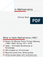 Vedic Mathematics: Chintan Shah