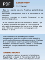 Eclecticismo y Neoplatonismo