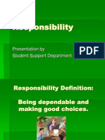Responsibility: Presentation by Student Support Department
