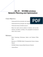 WCDMA Network Planning and Optimization Course