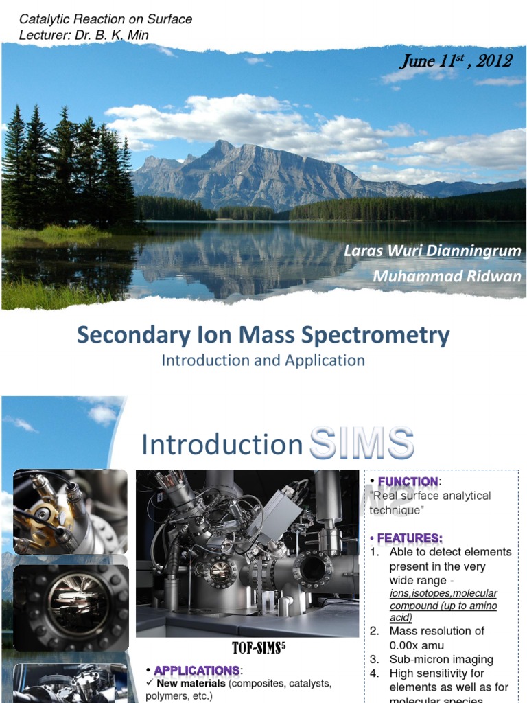 Overview of Secondary Ion Mass Spectrometry | PDF | Mass Spectrometry ...