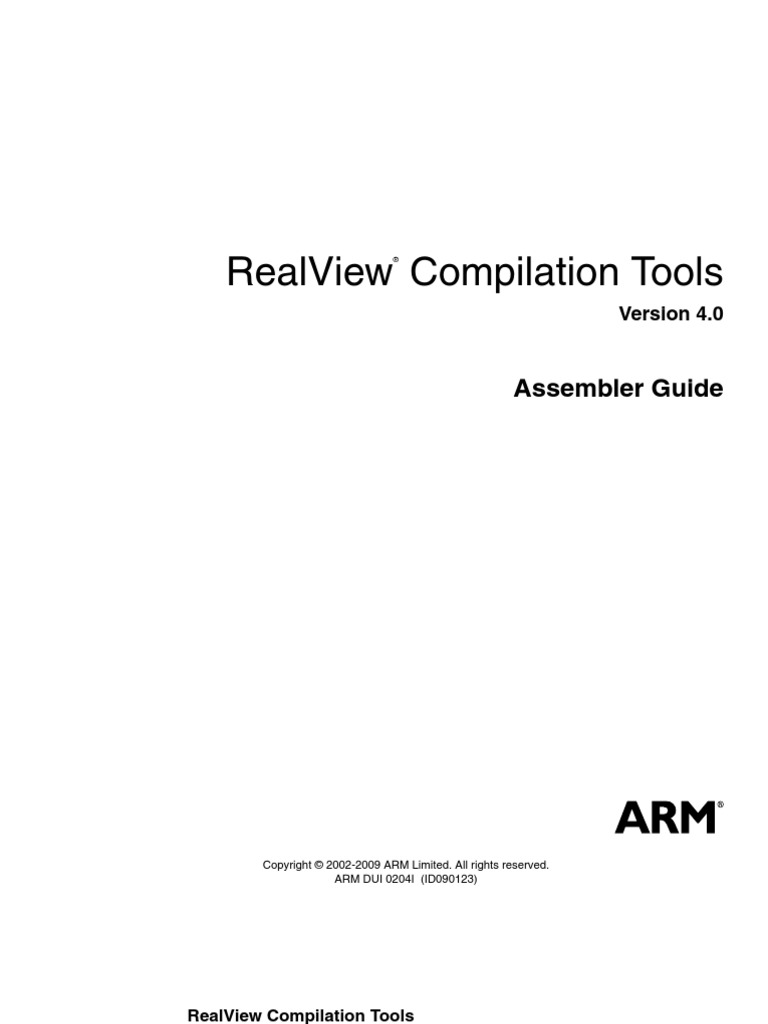 ARM Assembler Guide PDF Arm Architecture Assembly Language