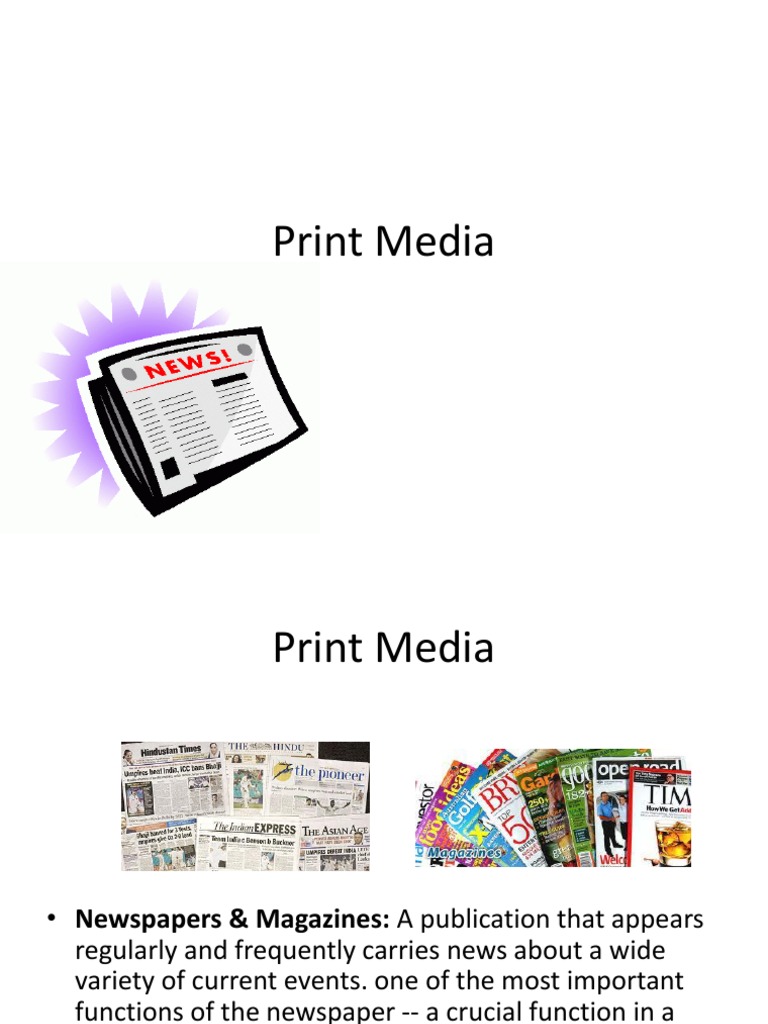 Overview of Print Media in the Philippines | PDF | Newspapers | Journalism