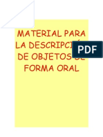 Material Descripción Objetos