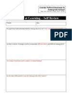 Appendix 5e - Looking at Learning Self Review January 2010