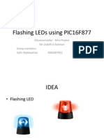 Flashing LEDs Using PIC16F877