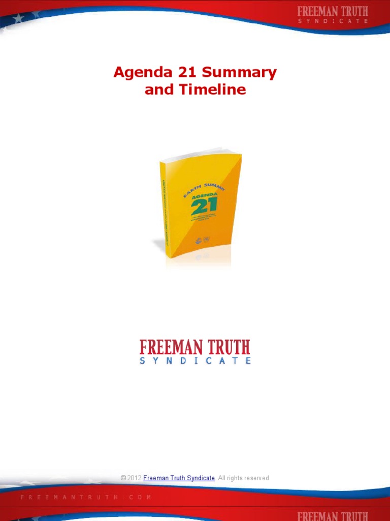 Agenda 21 Timeline Pdf International Union For Conservation Of Nature United Nations