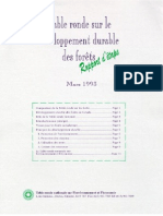 Table ronde sur le developpement durable des forêts 