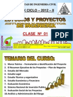 Clase 1 Proyectos 2012 II