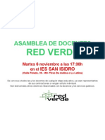 Cartel Asamblea Redverde