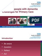 Caring For People With Dementia Challenges For Primary Care