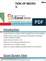Introduction of Ms - Excel