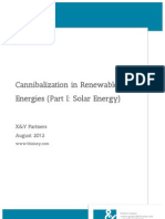 Cannibalization in Renewable Energies (Part I