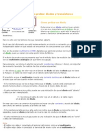 Como Probar Diodos y Transistores