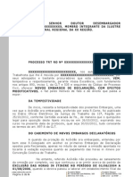 Modelo de Embargos Dos Embargos de Declaração