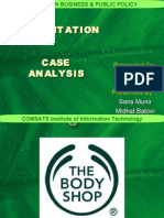 Case Analysis - The Body Shop